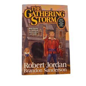 The gathering storm auto signed by Robert Jordan 9780765302304 TOR fantasy